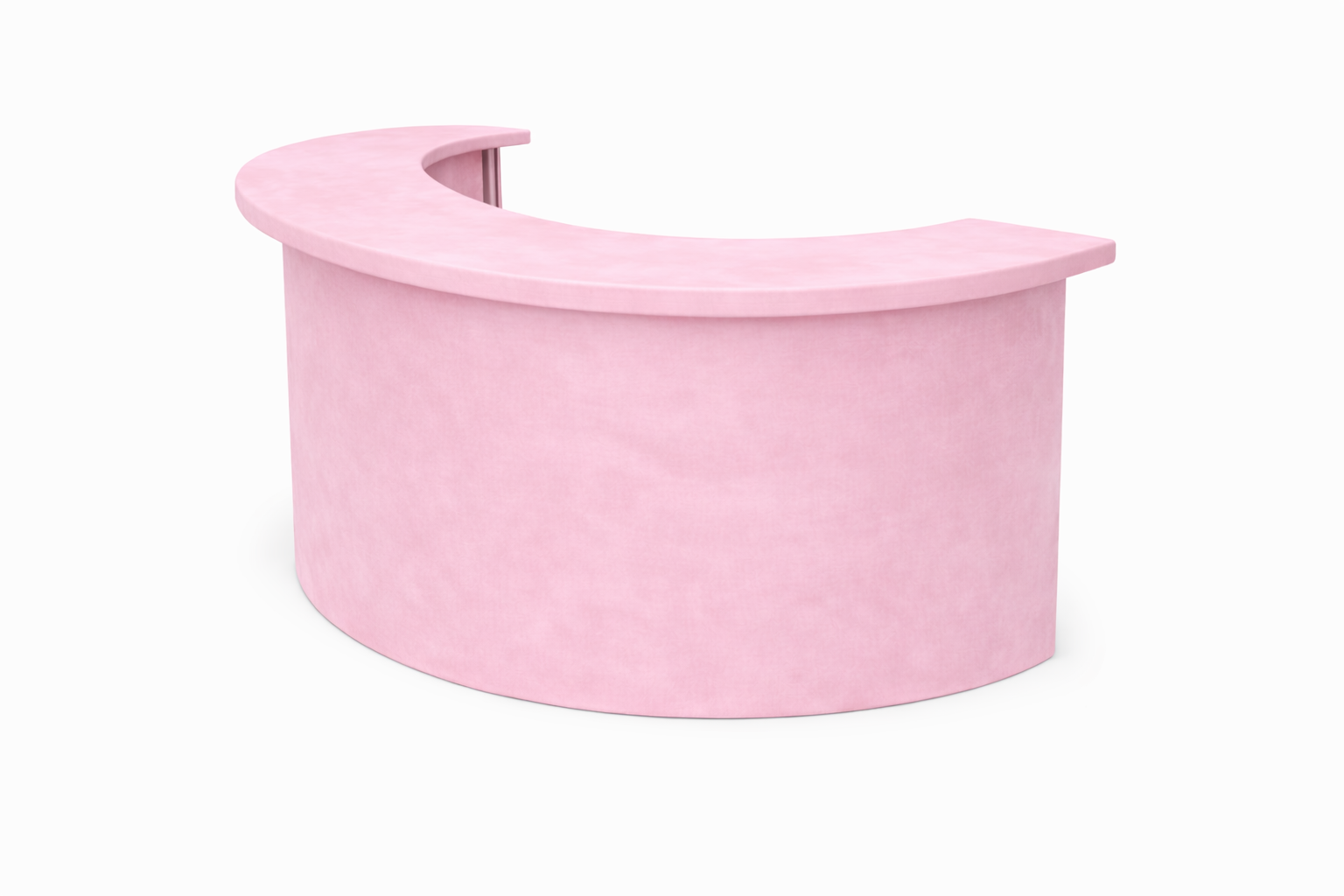 Барная стойка  "Луна"  пепельно-розовый бархат