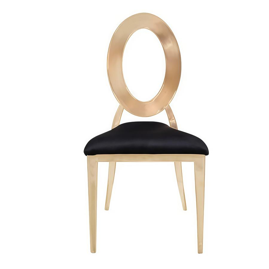 Стул «Элемент» золото, черный бархат - Фото миниатюра 2