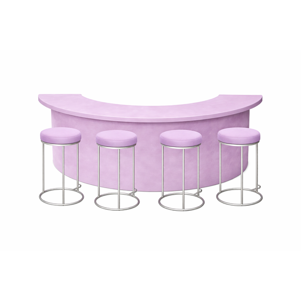 Барный комплект "Луна"  лавандовый бархат