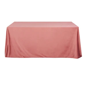 Скатерть бархат каштановая-крайола прямоугольная