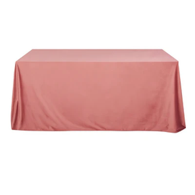 Скатерть бархат каштановая-крайола прямоугольная - изображение 1