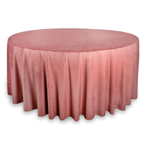 Скатерть круглая бархат каштановая крайола