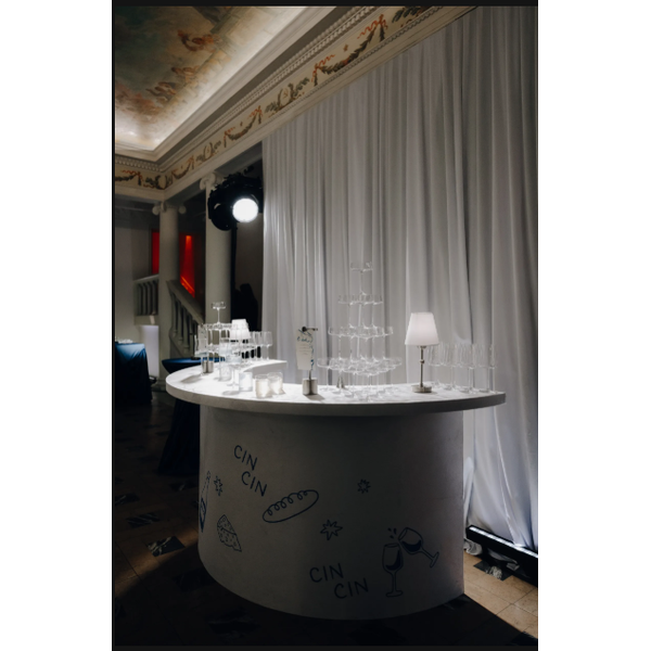 Барная стойка  "Луна" красный бархат - изображение 5