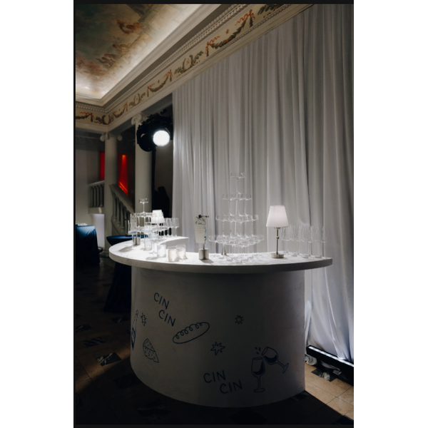 Барная стойка  "Луна" красный бархат - изображение 5