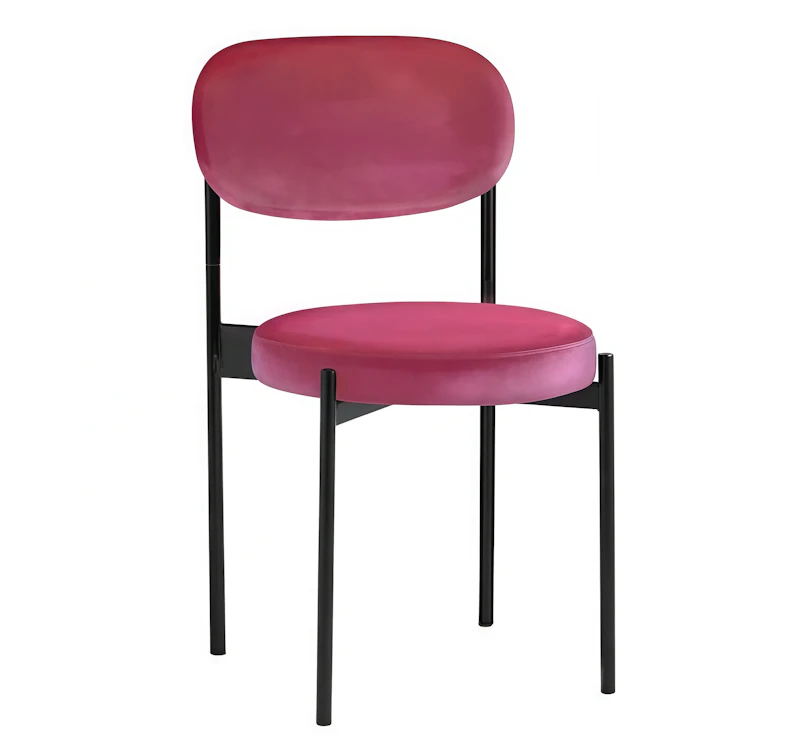 Стул Монако черный рубиновый