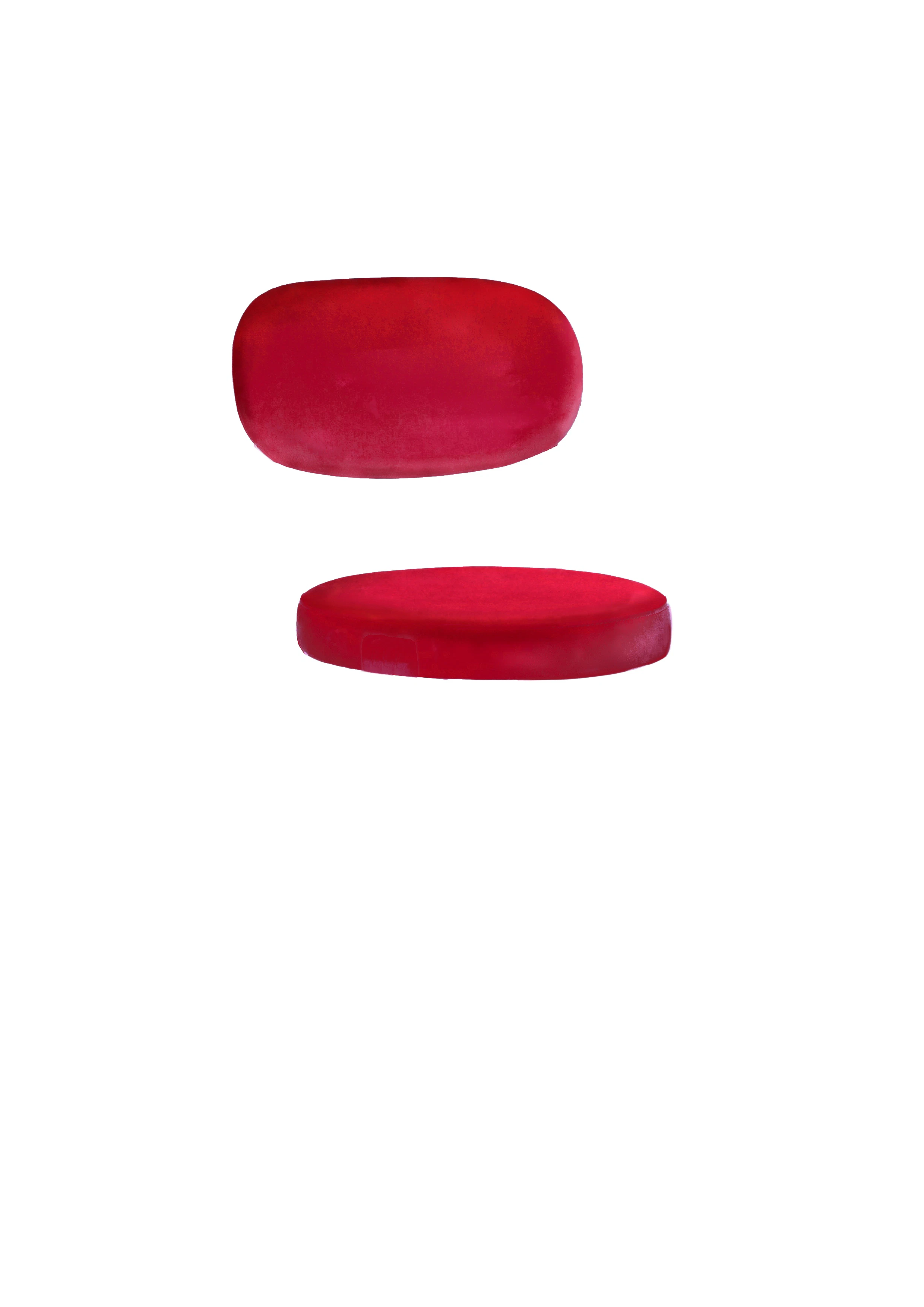 Чехол на стул Монако алый