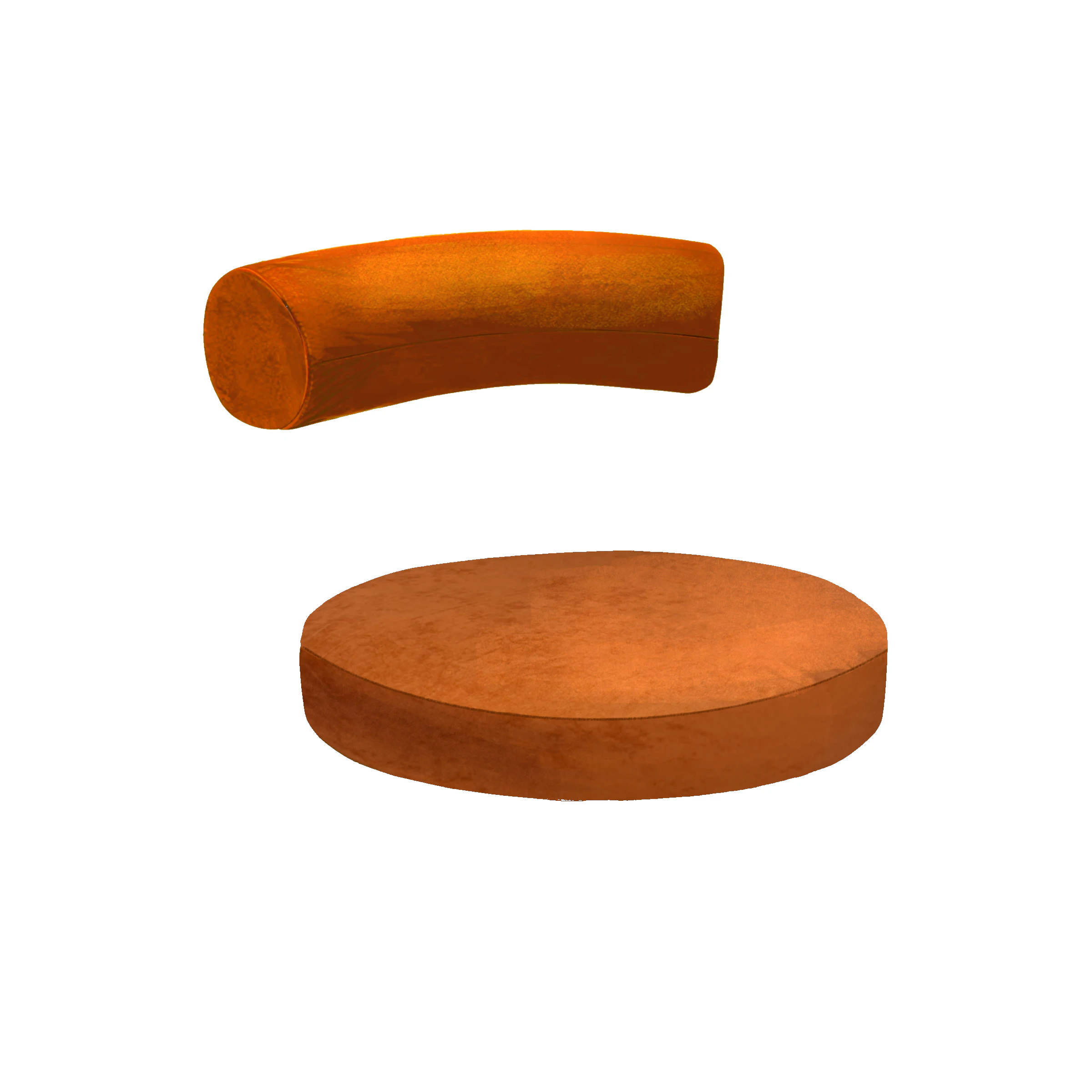 Чехол на стул Токио канвас охра 