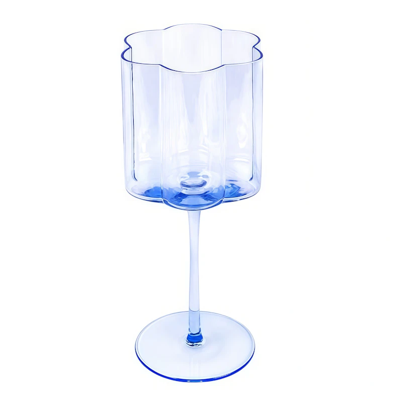 Бокал для вина "Флорал" небесно-голубой