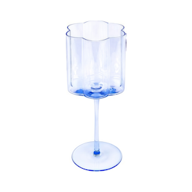 Бокал для вина "Флорал" небесно-голубой