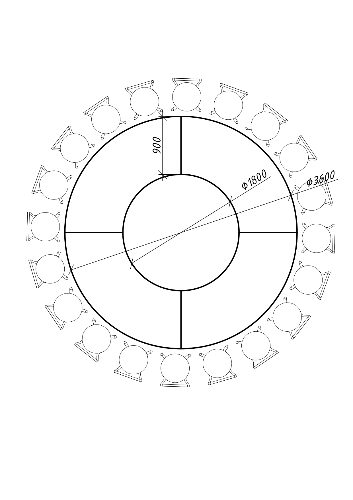 Стол "Орбит" под скатерть