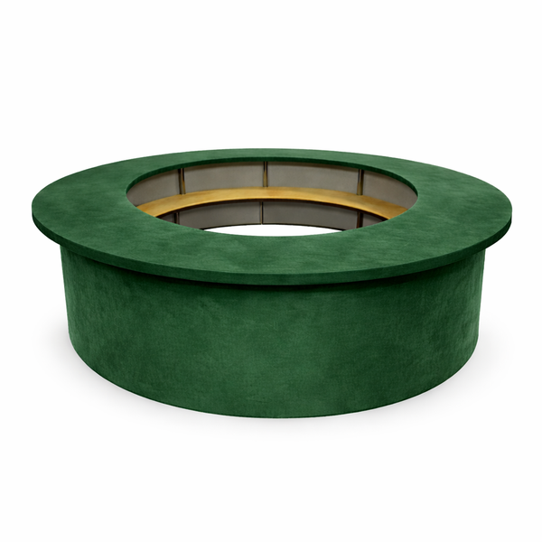 Барная стойка круглая обивка травяной бархат 