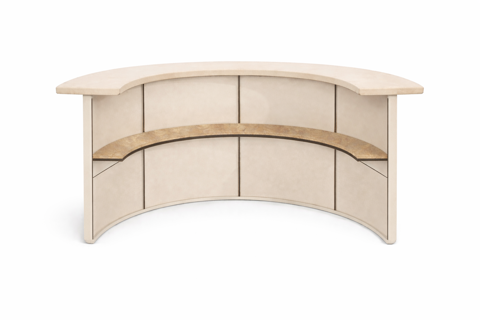 Комплект барной стойки  "Луна" 360  кремовый бархат