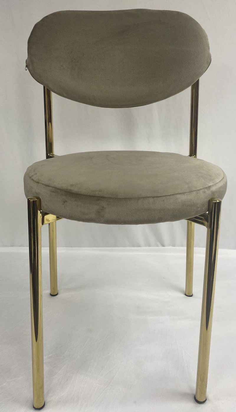 Стул Монако золото кофе с молоком