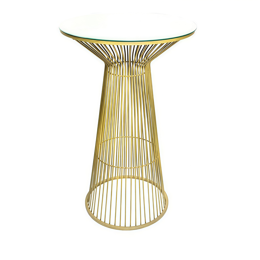Коктейльный стол "Арфа" золотo - Фото миниатюра 1