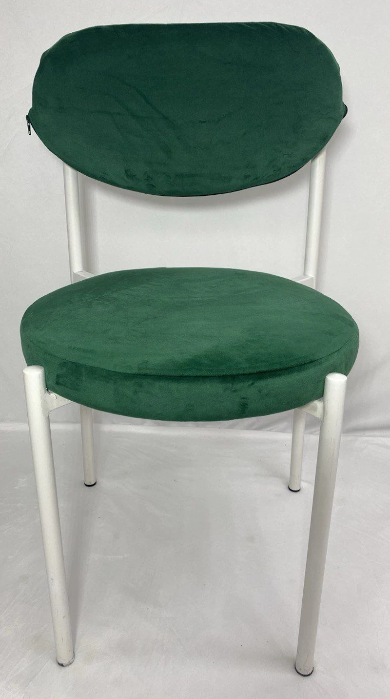 Стул Монако белый изумрудный