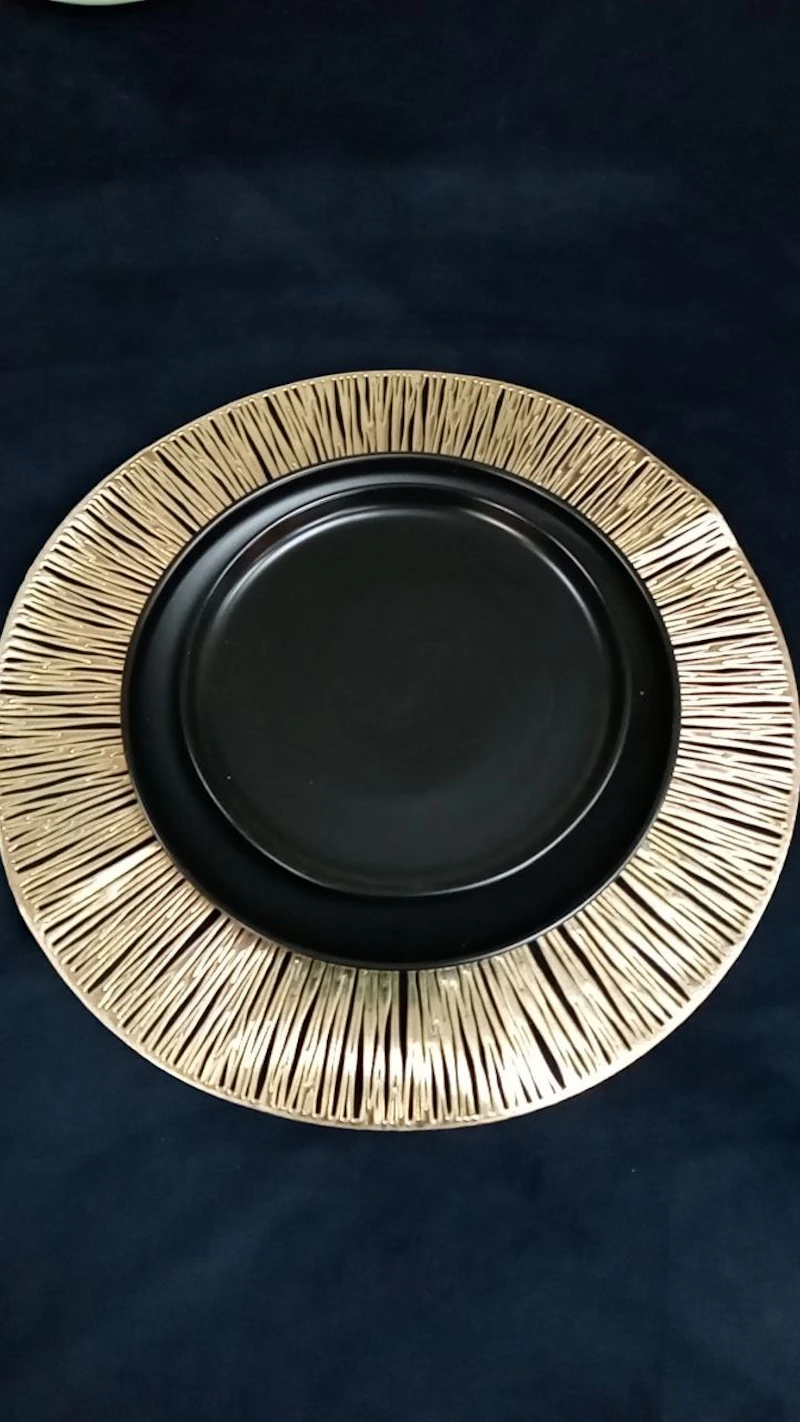 Набор тарелок "Киото" черные