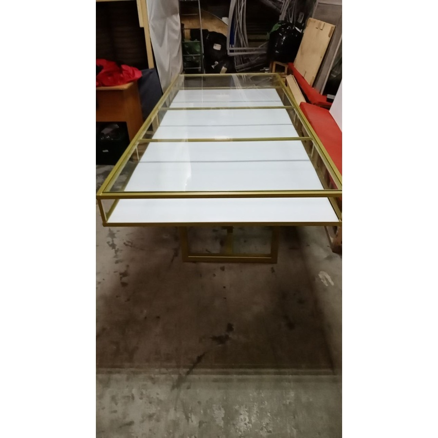 Столешница  для стола "Лофт" прямоугольная прозрачная - Фото миниатюра 2