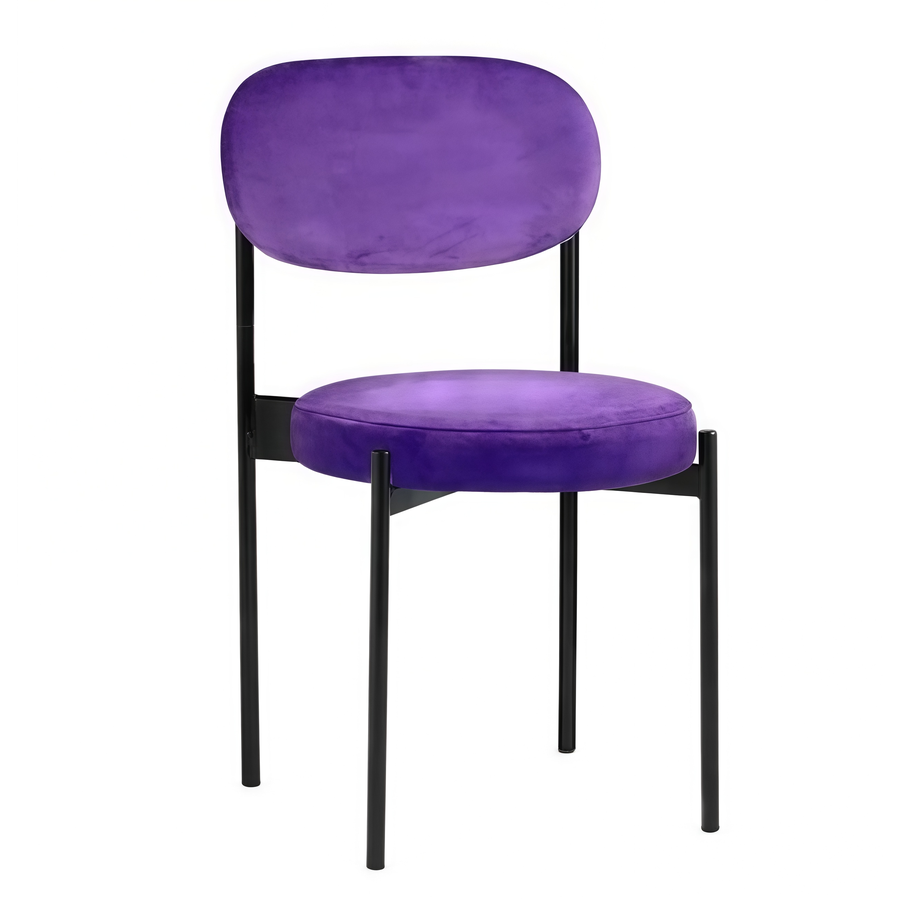 Стул Монако черный фиолетовый - Фото миниатюра 1