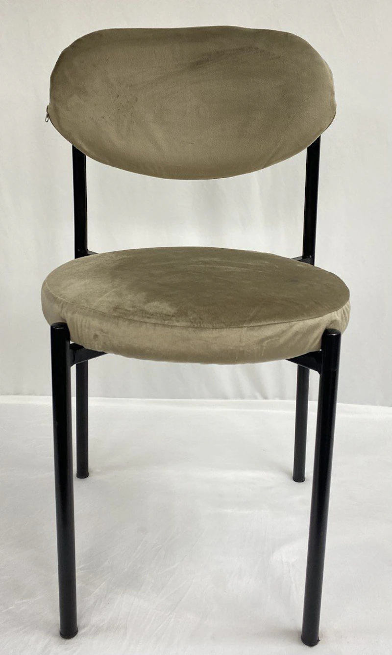 Стул Монако черный кофе с молоком