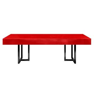 Стол Лофт прямоугольный черный  Светло-Алый