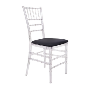 Стул «Тиффани» прозрачный, черный бархат