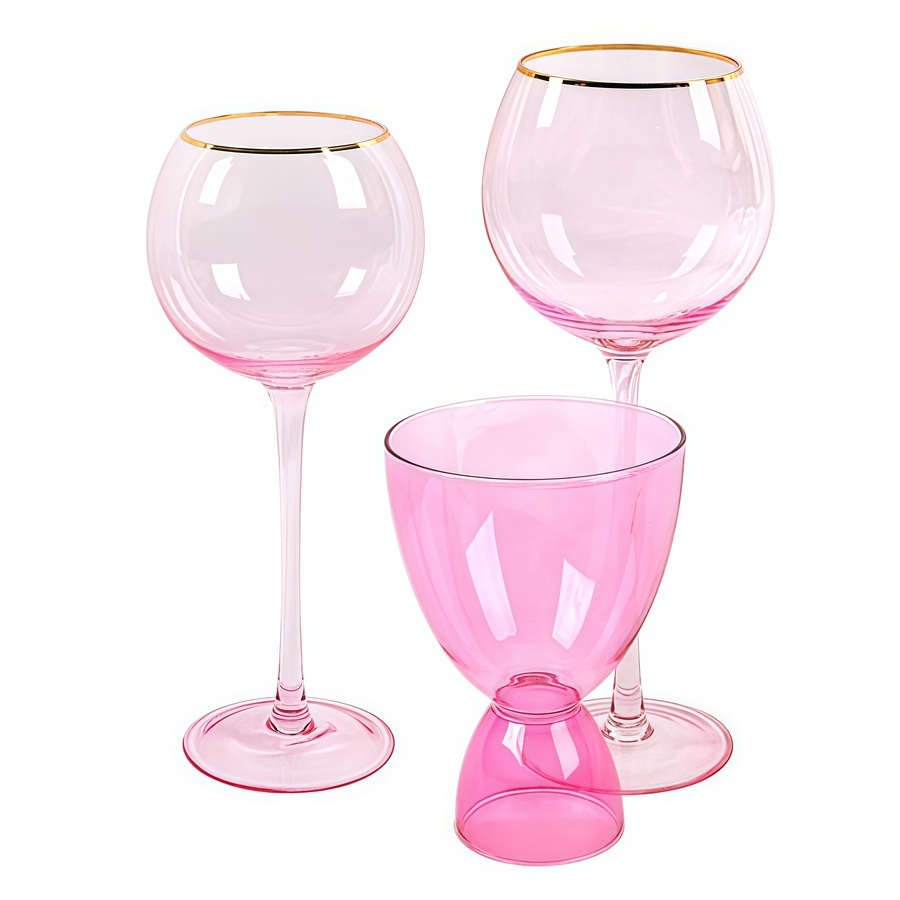 Набор бокалов "Рона & Ми Ми" нежно-розовый - Фото миниатюра 1