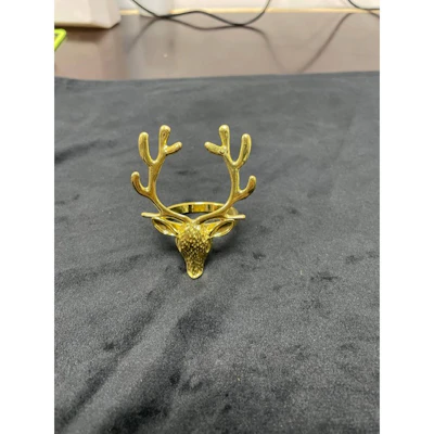 Кольцо для салфеток золотой олень - изображение 2