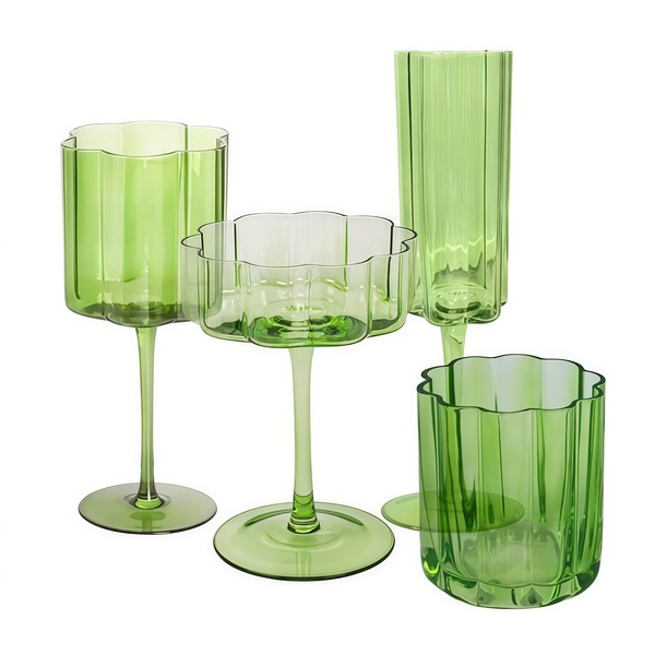 Набор бокалов "Флорал" cалатовый - Фото 1