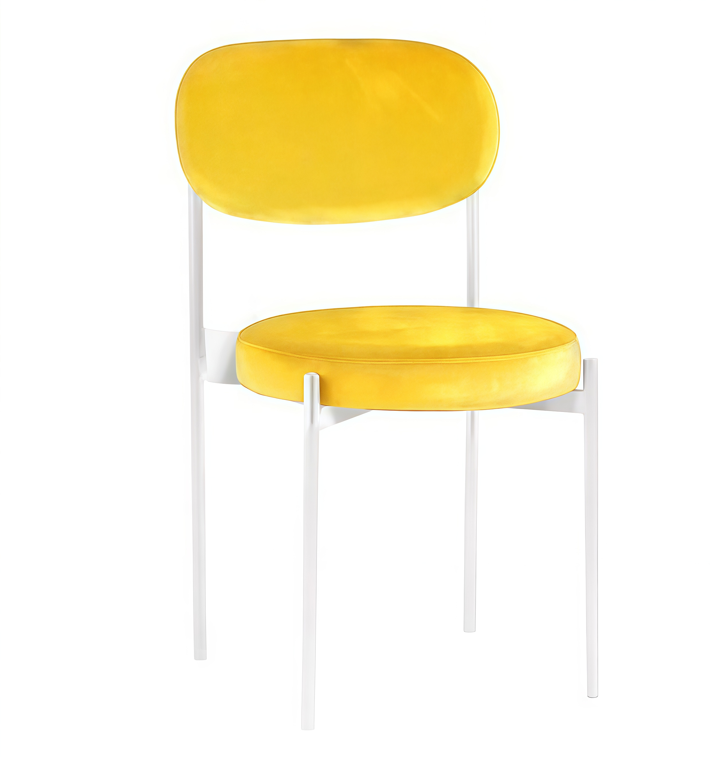 Стул Monaco белый лимонный