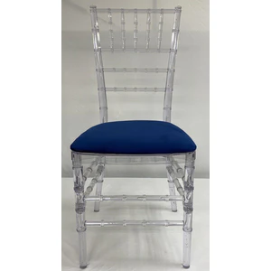 Стул «Тиффани» прозрачный, чернильный бархат - Фото 2