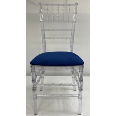 Стул «Тиффани» прозрачный, чернильный бархат - изображение 2
