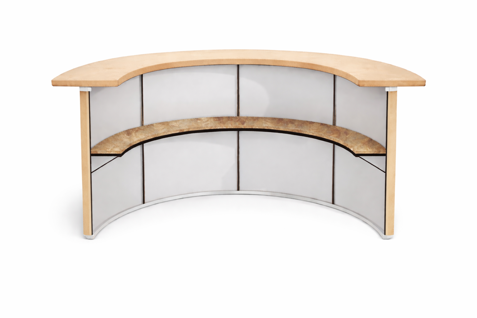 Барная стойка  "Луна" бежевый бархат