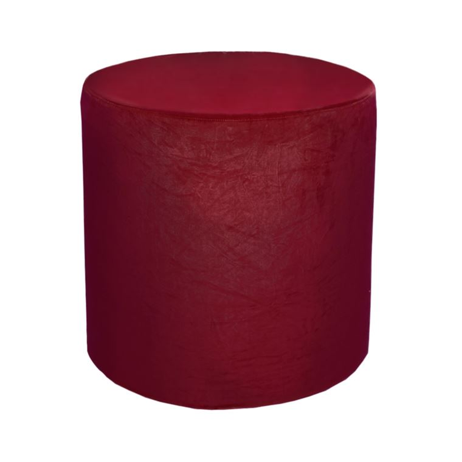 Чехол на пуф mini вишневый  - Фото миниатюра 1