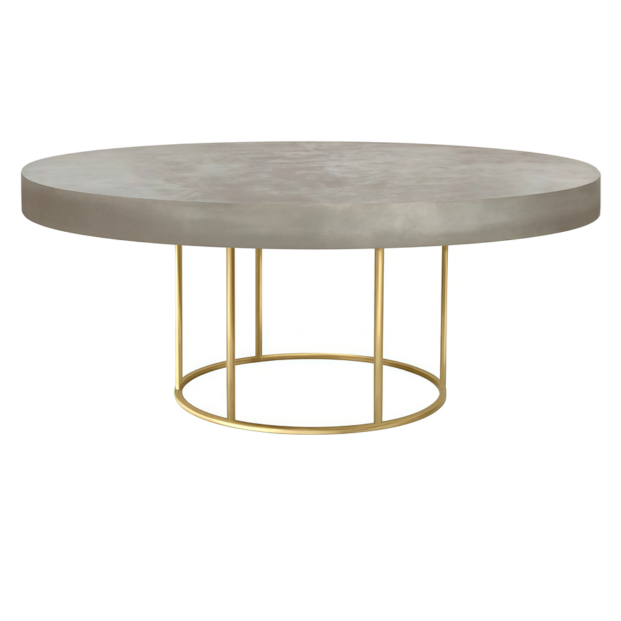 Стол "Лофт" золото  кофе с молоком - Фото миниатюра 1