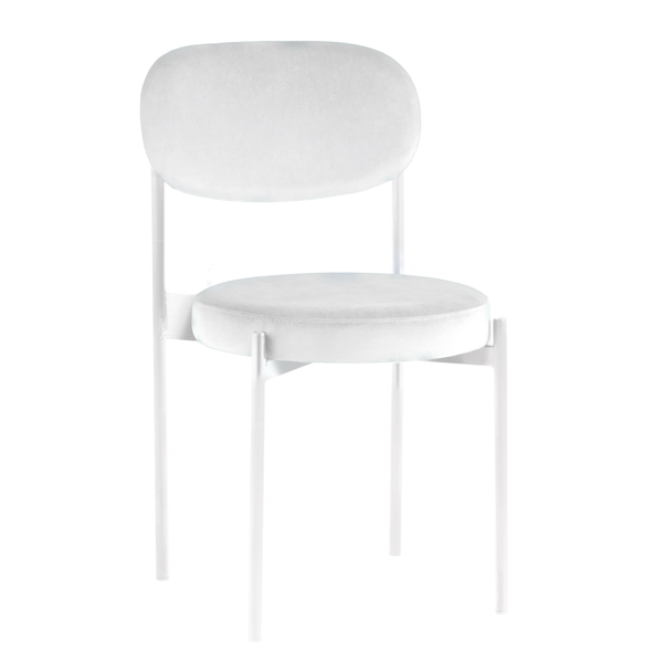 Стул Монако белый Альпийский снег 