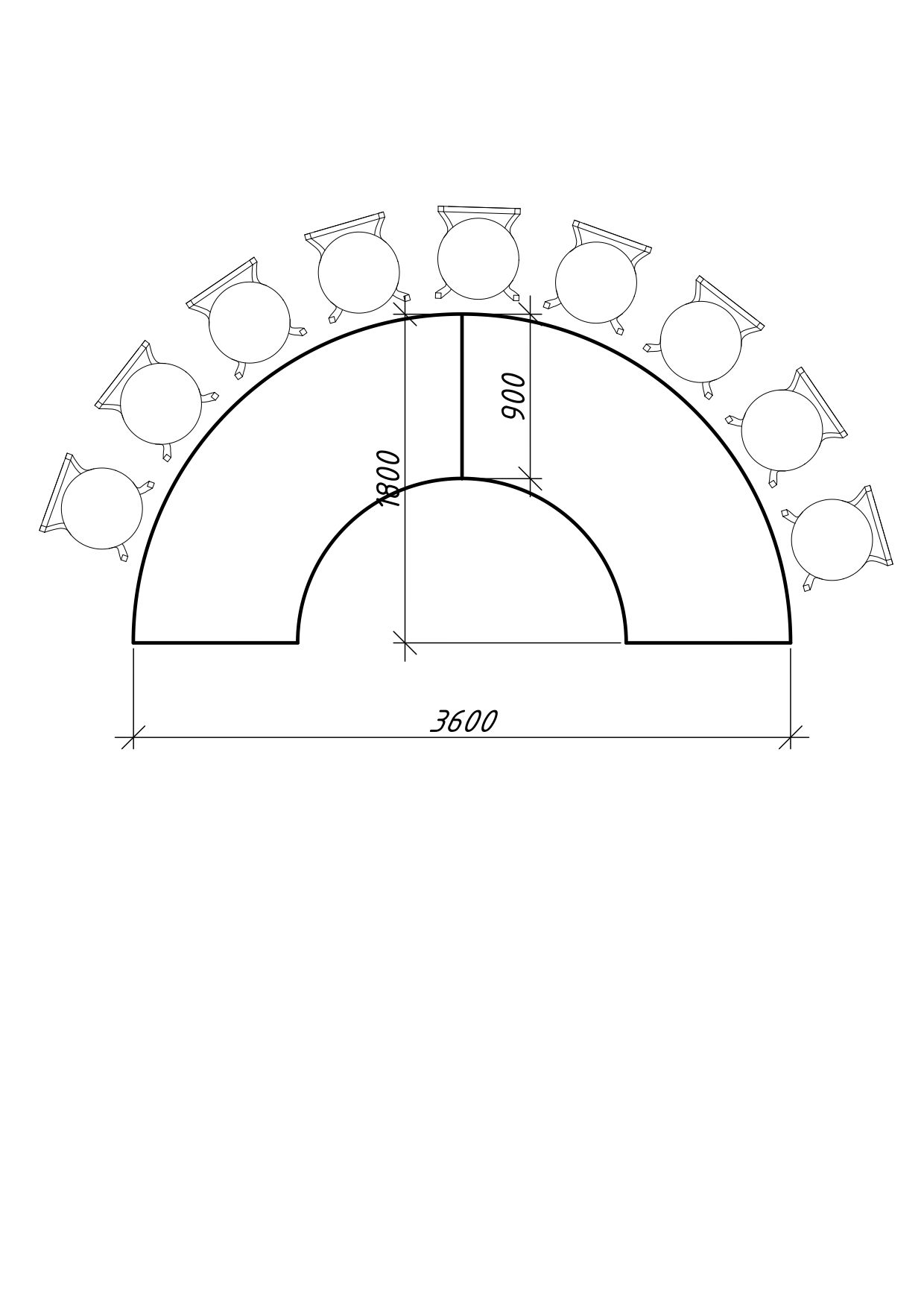 Стол "Орбит" под скатерть