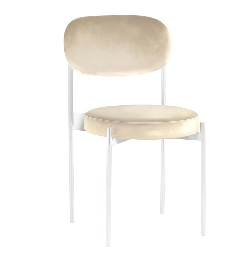 Стул Монако белый светло-бежевый