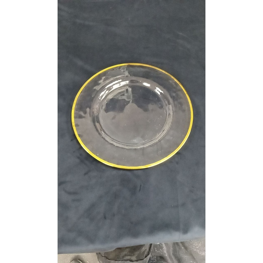 Подстановочная тарелка "Голд" с золотым кантом - Фото миниатюра 3