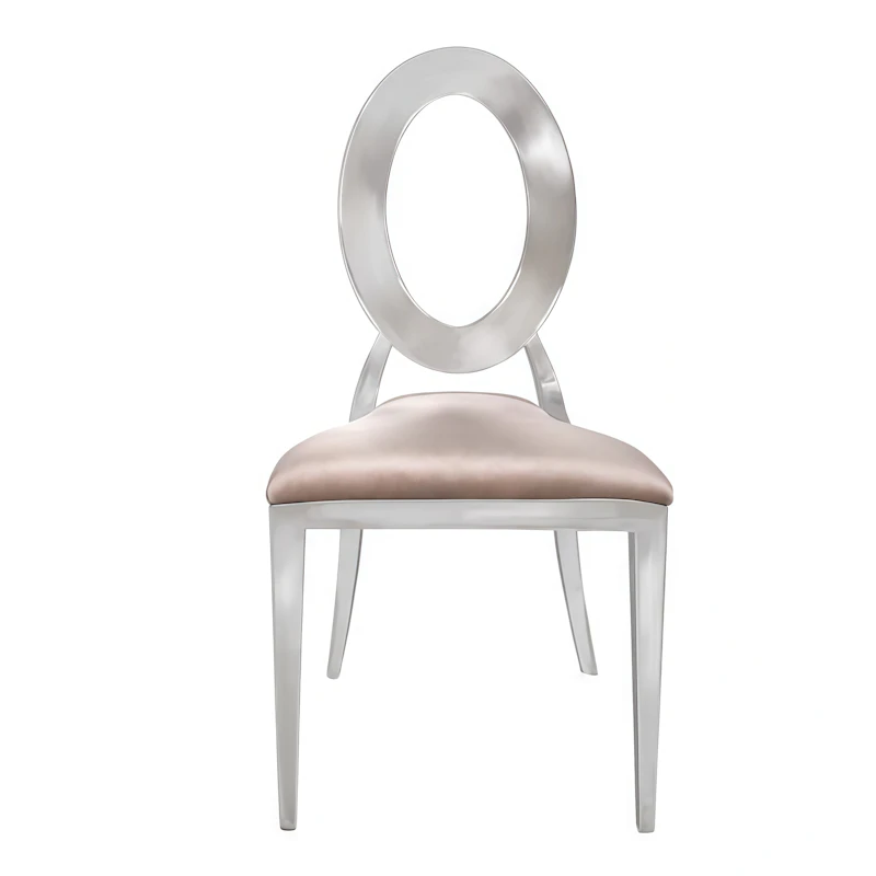 Стул "Элемент" серебро, бежевый бархат