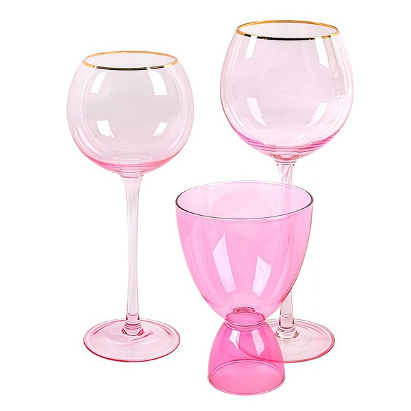 Набор бокалов "Рона & Ми Ми" нежно-розовый