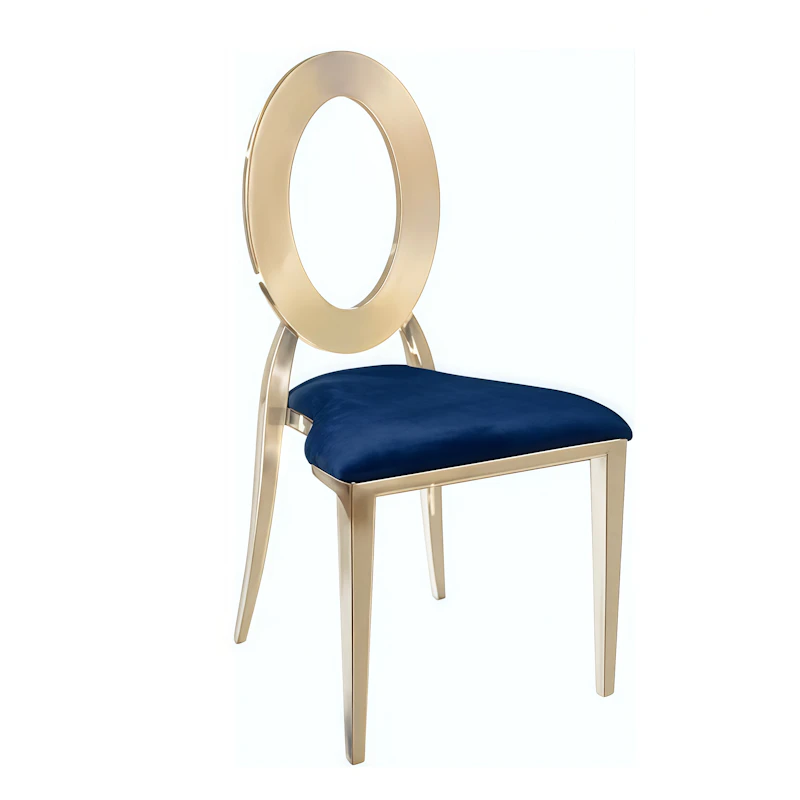 Стул «Элемент» золото, синий бархат