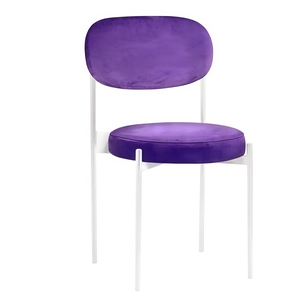 Стул Монако белый фиолетовый