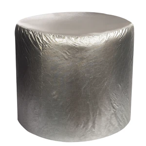 Пуф Люксор mini серебряный - Фото 1