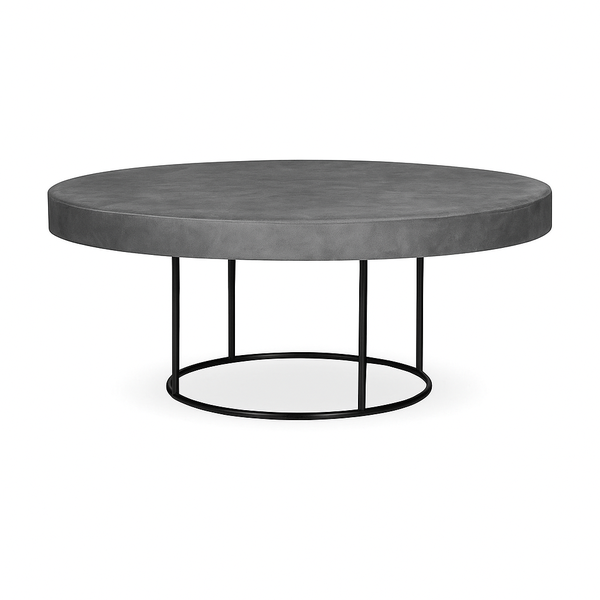 Стол "Лофт" круглый черный, серый 