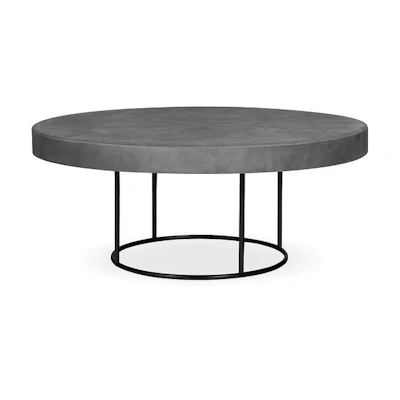 Стол "Лофт" круглый черный, серый  - изображение 1