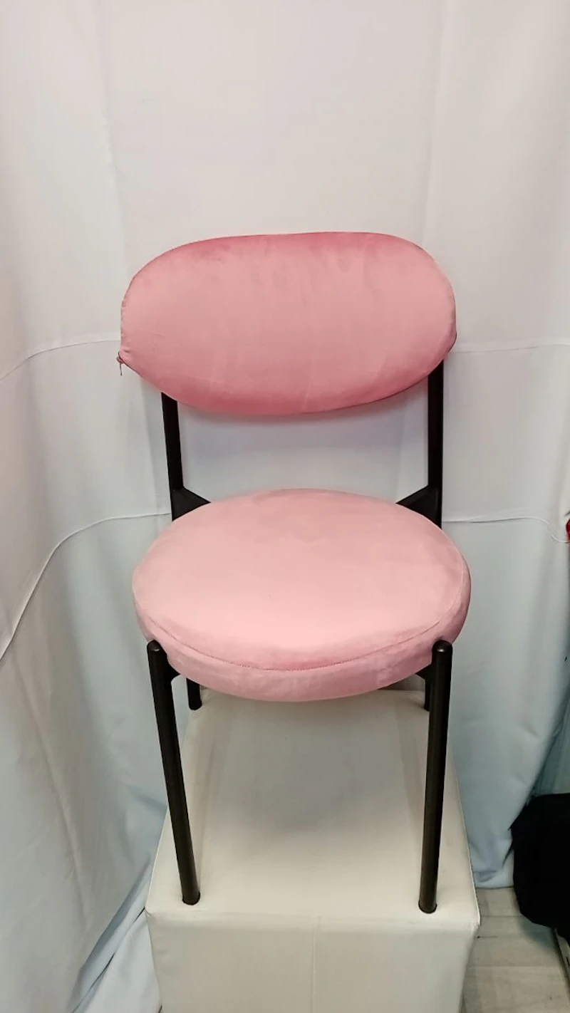 Стул Монако черный розовый