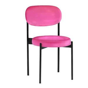 Стул Монако черный глубокий розовый