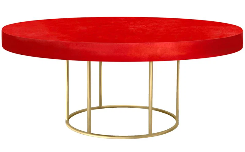 Стол "Лофт" золото алый