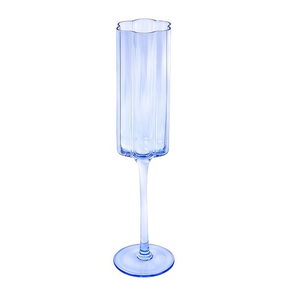 Бокал для шампанского "Флорал" небесно-голубой