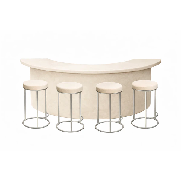 Барный комплект "Луна"  кремовый бархат - Фото 1